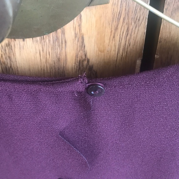 H&M ROMPER MAROON SCALLOPED TRIM SIZE 14 - Picture 5 of 7